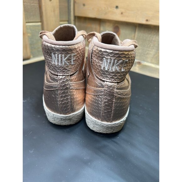 Nike Womens Blazer Mid Cut PRM Sneakers 644407-900 Bronze Gold Size 5.5 - Picture 4 of 8